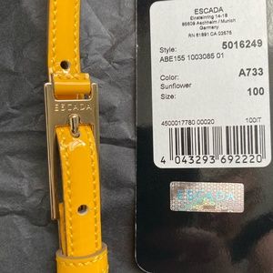 Escada leather belt